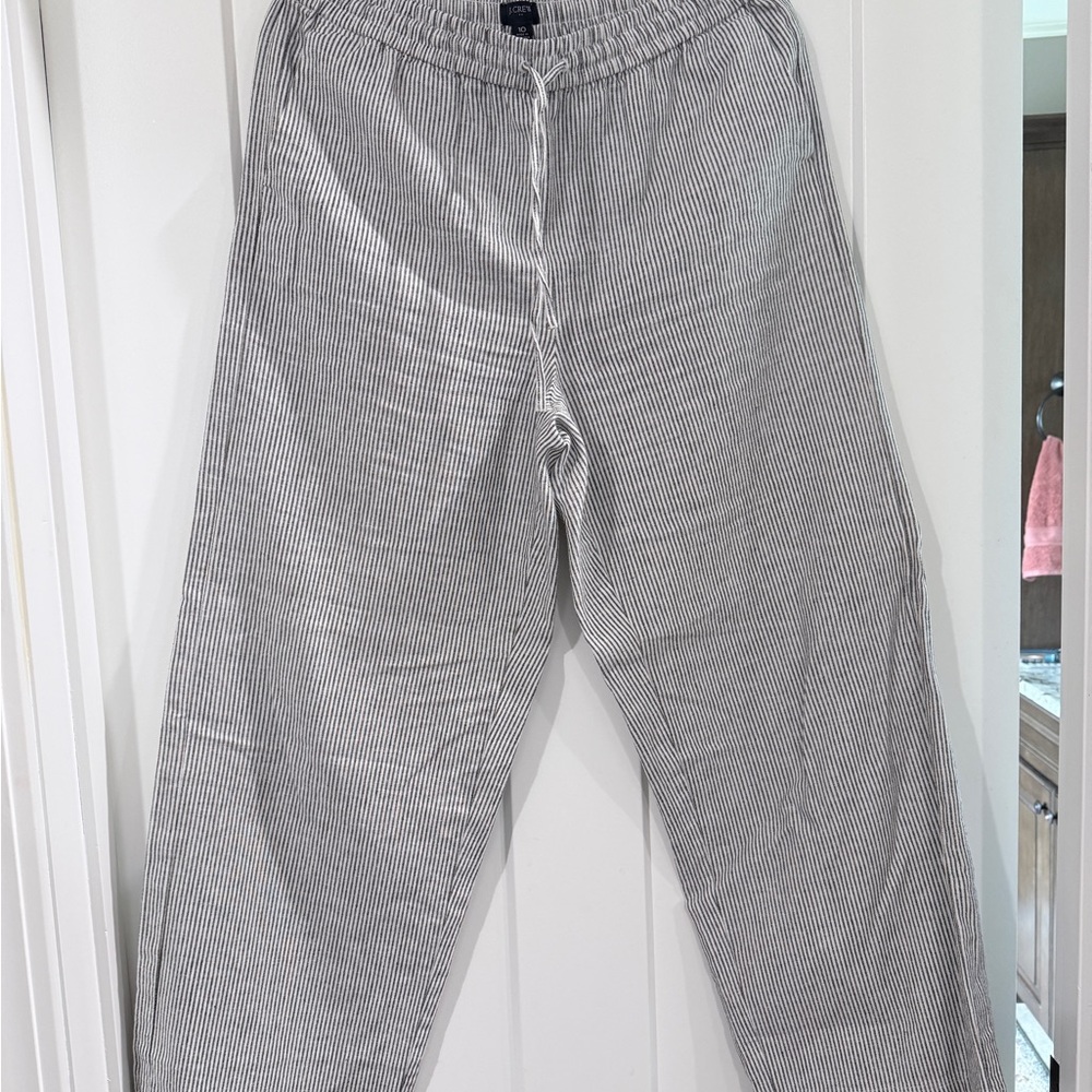 Women's Striped Black and White Pants